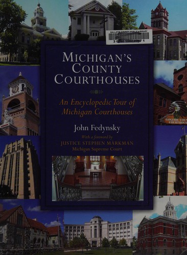 Cover for Michigan's county courthouses