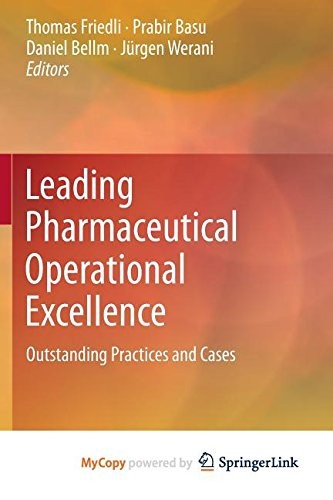 Cover for Leading Pharmaceutical Operational Excellence