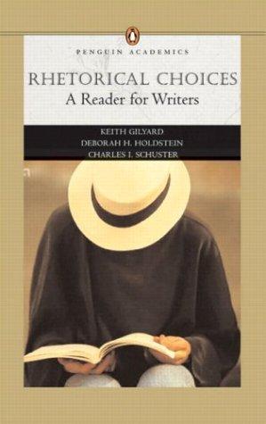 Cover for Rhetorical choices