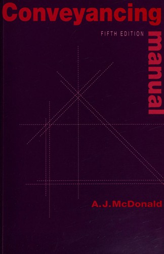 Cover for Conveyancing Manual