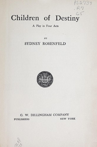 Cover for Children of destiny