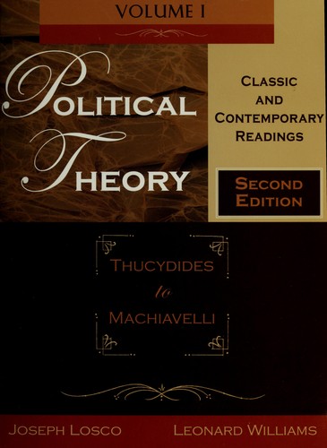 Cover for Political theory