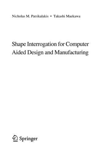Cover for Shape interrogation for computer aided design and manufacturing