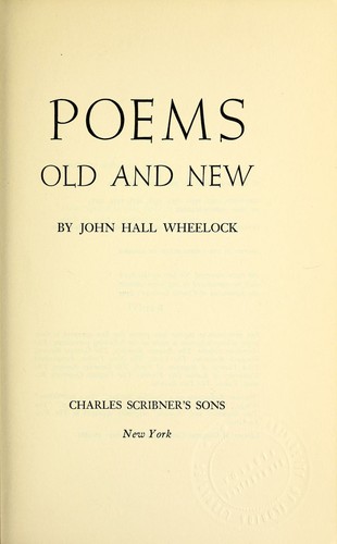 Cover for Poems old and new