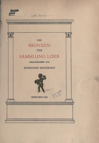 Cover for Bronzen der Sammlung Loeb