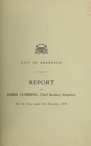 Cover for [Report 1929]