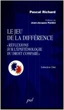 Cover for Le jeu de la différence