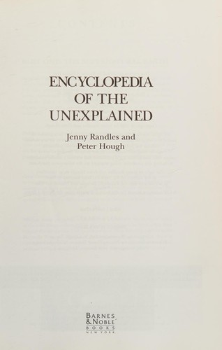 Cover for Encyclopedia of the Unexplained