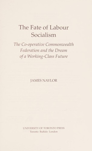 Cover for Fate of Labour Socialism