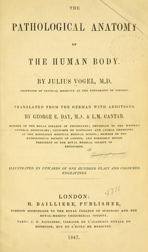 Cover for The pathological anatomy of the human body.