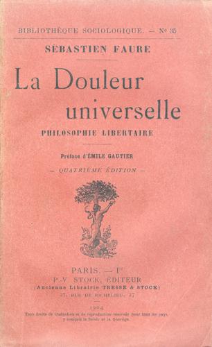 Cover for La douleur universelle