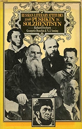 Cover for Russian literary attitudes from Pushkin to Solzhenitsyn