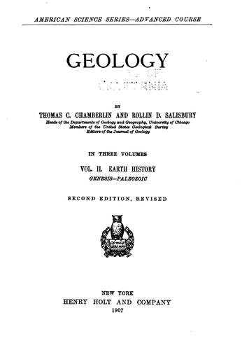 Cover for Geology