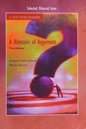 Cover for A Rhetoric of Argument