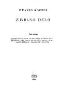 Cover for Zbrano delo