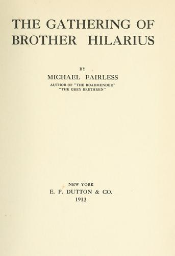 Cover for The gathering of Brother Hilarius
