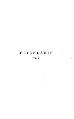 Cover for Friendship, by Ouida