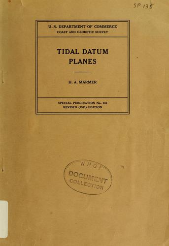 Cover for Tidal datum planes