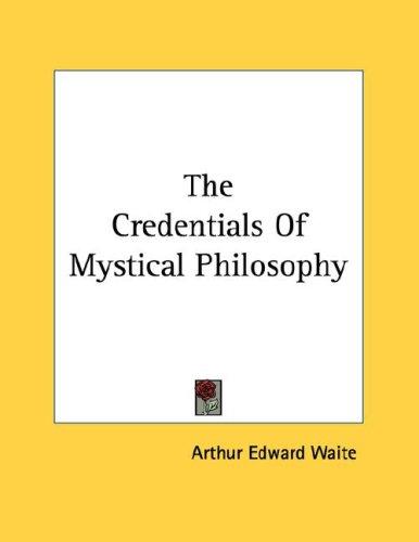 Cover for The Credentials Of Mystical Philosophy