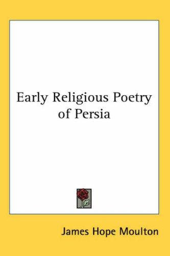 Cover for Early Religious Poetry of Persia