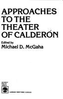 Cover for Approaches to the Theatre of Calderon