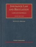 Cover for Insurance law and regulation