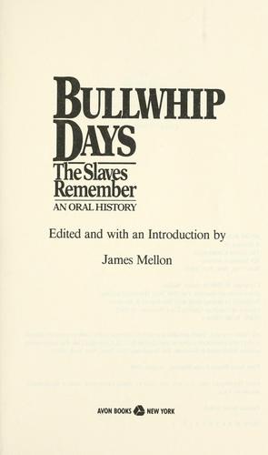 Cover for Bullwhip days