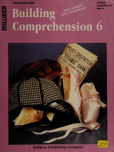 Cover for Building comprehension