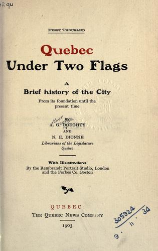 Cover for Quebec under two flags