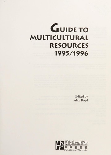 Cover for Guide to Multicultural Resources 1995/1996