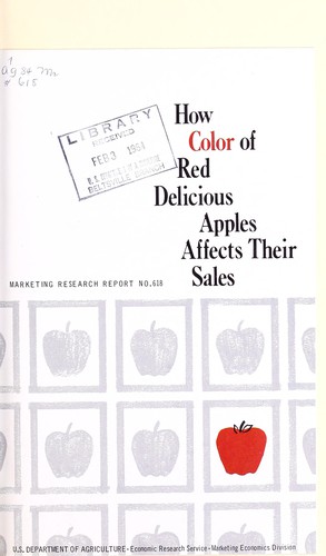Cover for How color of red delicious apples affects their sales