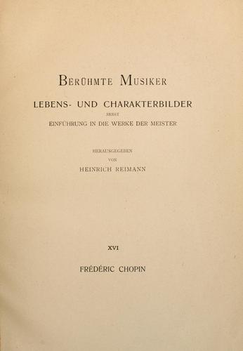 Cover for Frédéric Chopin