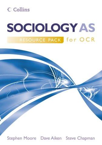 Cover for Sociology AS for OCR
