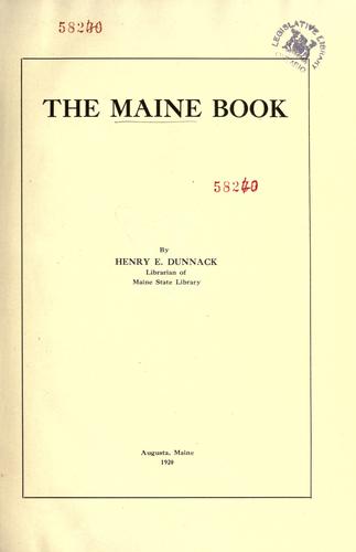 Cover for The Maine book