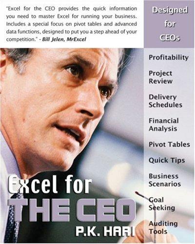 Cover for Excel for the CEO (Excel for Professionals series)