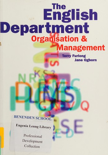 Cover for The English Department