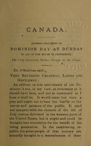 Cover for Canada