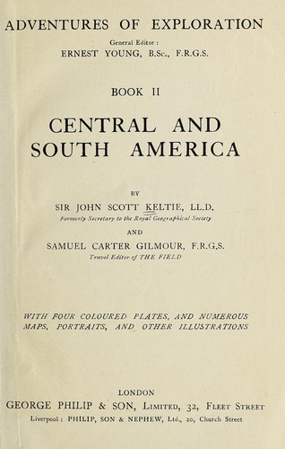 Cover for Central and South America