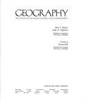Cover for Geography: the study of location, culture, and environment