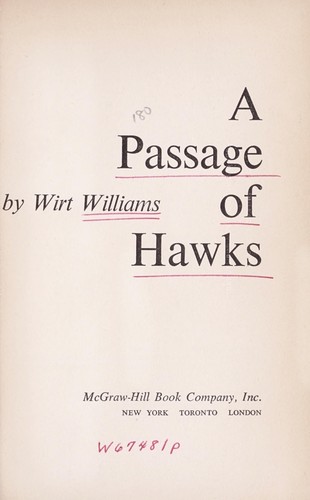 Cover for A passage of hawks.