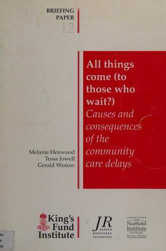 Cover for All things come (to those who wait?)