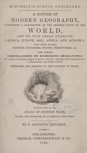 Cover for Mitchell's school geography