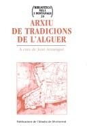 Cover for Arxiu de tradicions de l'Alguer