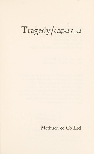 Cover for Tragedy