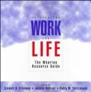 Cover for Integrating Work and Life 3 Hole Binder