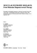 Cover for Muscular dystrophy research