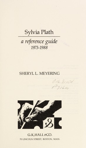 Cover for Sylvia Plath