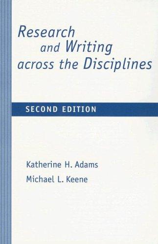 Cover for Research and writing across the disciplines