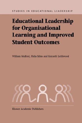 Cover for Educational Leadership for Organisational Learning and Improved Student Outcomes