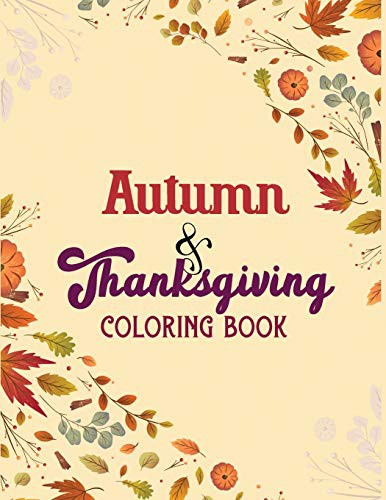 Cover for Autumn & Thanksgiving Coloring Book